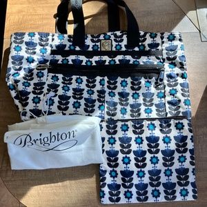 Trendy, Classic Brighton tote bag and cosmetic bag Willow